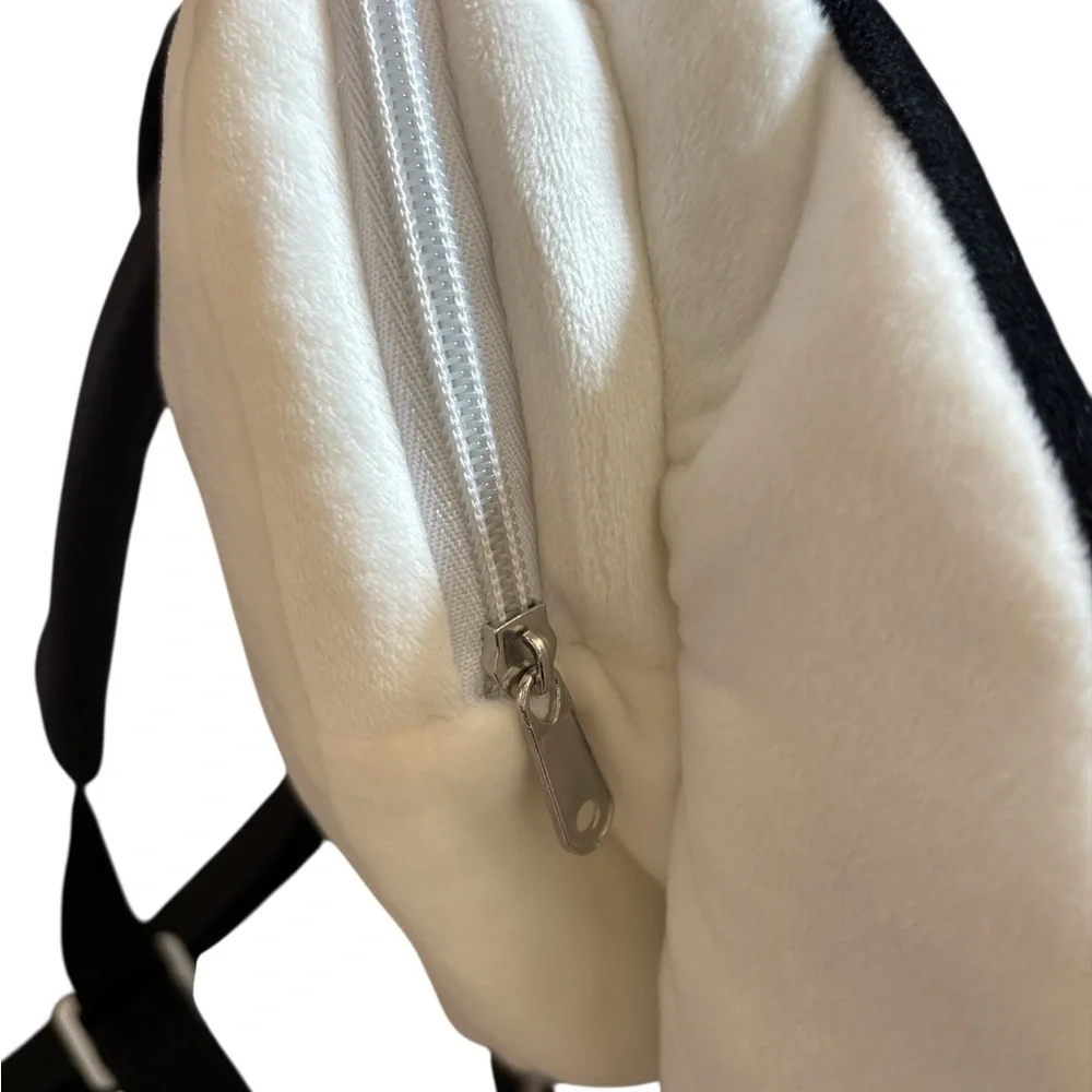 Kids Plush Black Stingray Backpack - Cute Marine Animal Bag - Picture 3 of 6